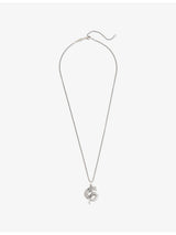 selfridges Thomas Sabo Blackened Dragon Sterling-Silver Necklace 50.5cm- Buy online at McGrocer