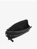 Anya Hindmarch woven pouch Journey Essentials with leather trims - British product