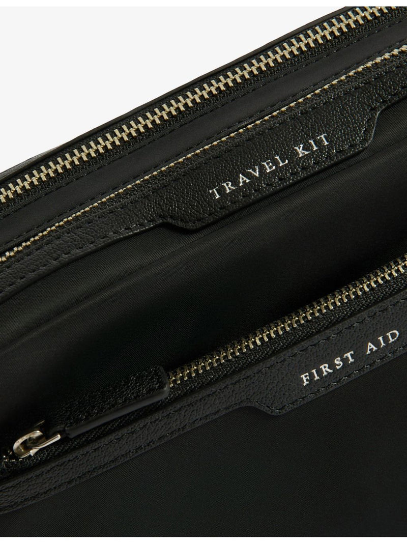 Anya Hindmarch woven travel pouch with zip pockets (British brand)