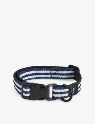 HAY stripe flat dog collar 35-55cm - British product