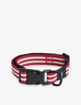 HAY stripe flat dog collar 35-55cm - British product