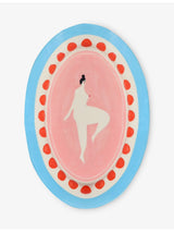 selfridges Laetitia Rouget Femme Medium Stoneware Oval Plate- Buy online at McGrocer