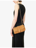 Jacquemus Bambino Chaîne suede shoulder bag with chain strap - British product