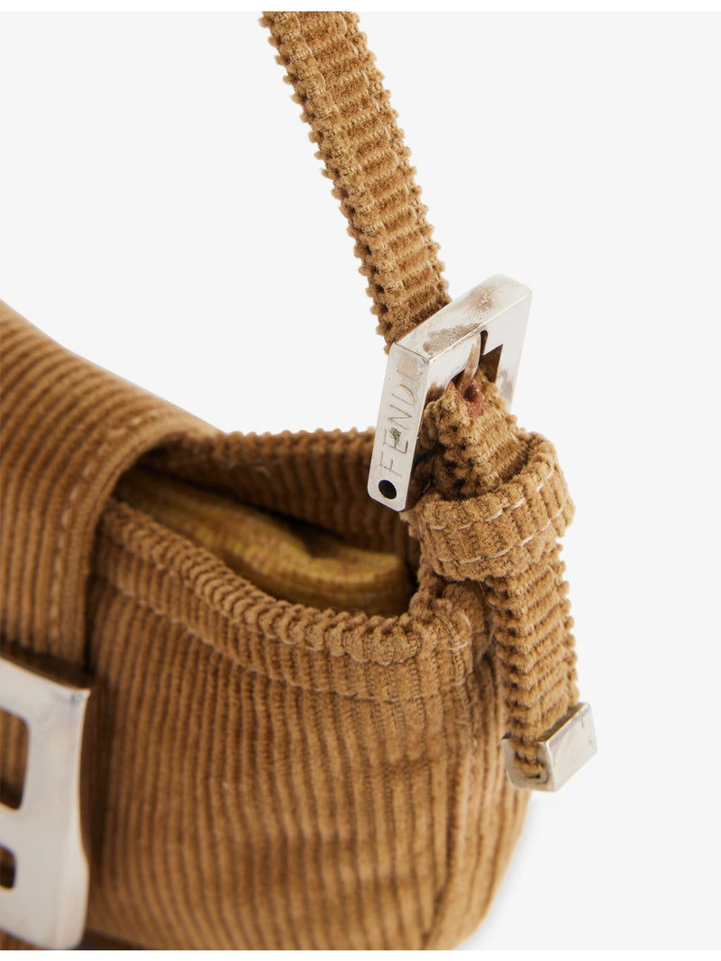 Fendi corduroy croissant shoulder bag, imported from the UK
