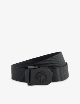 Stone Island Compass Buckle Woven Belt 102cm