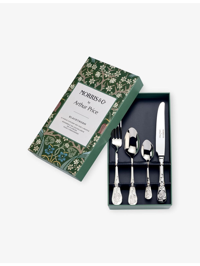 Arthur Price Blackthorn stainless steel cutlery set 24 piece - British product