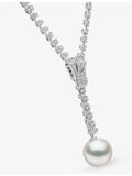 Yoko London pearl and diamond drop necklace, imported from the UK