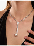 Yoko London pearl and diamond drop necklace, imported from the UK