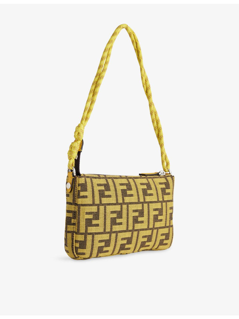 Fendi x FRGMT pre-loved canvas shoulder bag, imported from the UK