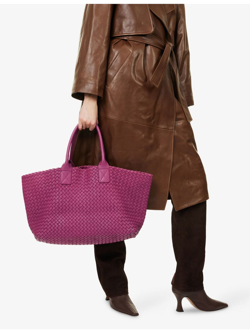 Bottega Veneta pre-loved Cabat large leather tote, imported from the UK