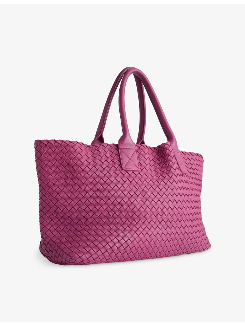 Bottega Veneta pre-loved Cabat large leather tote, imported from the UK