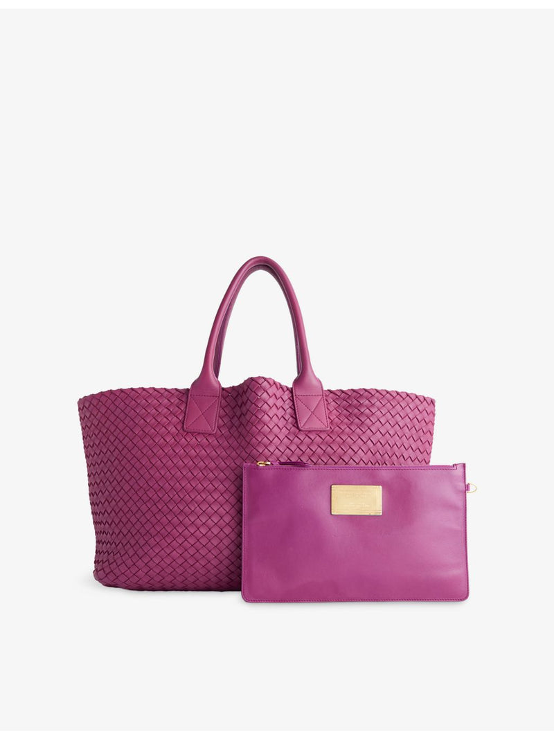 Bottega Veneta pre-loved Cabat large leather tote, imported from the UK