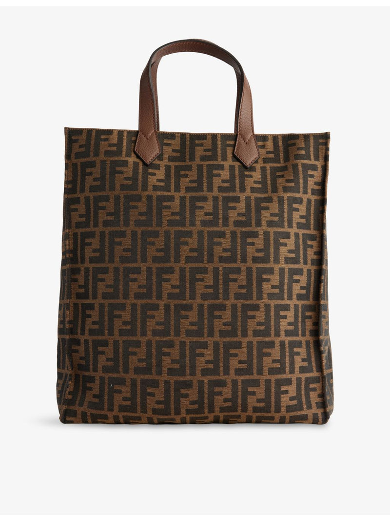 Fendi pre-loved Zucca canvas tote bag, imported from the UK