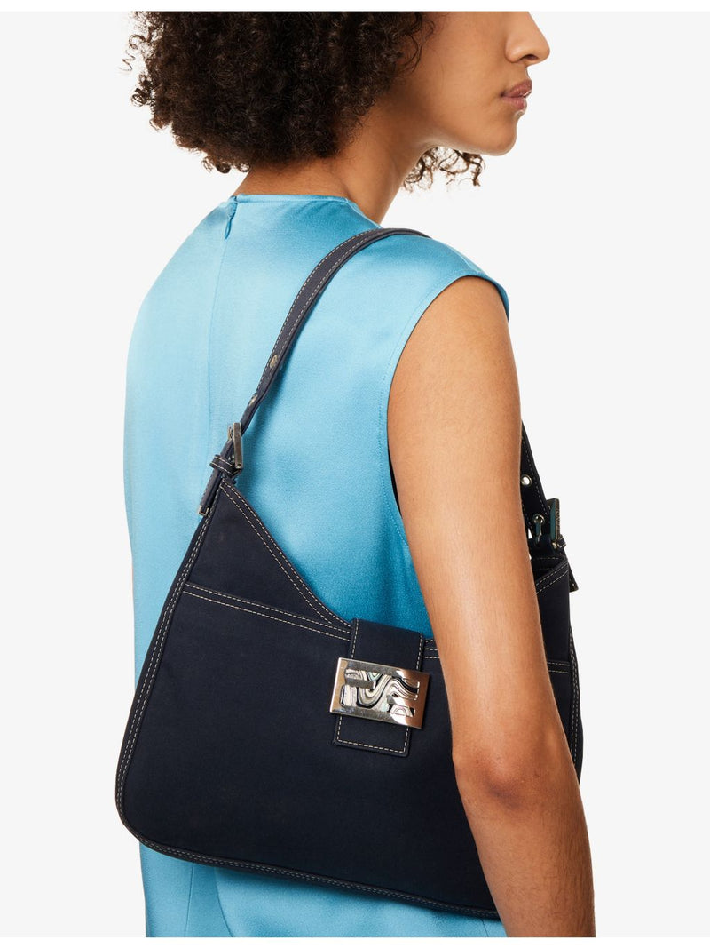 Fendi Mama Baguette pre-loved canvas top handle bag - British product