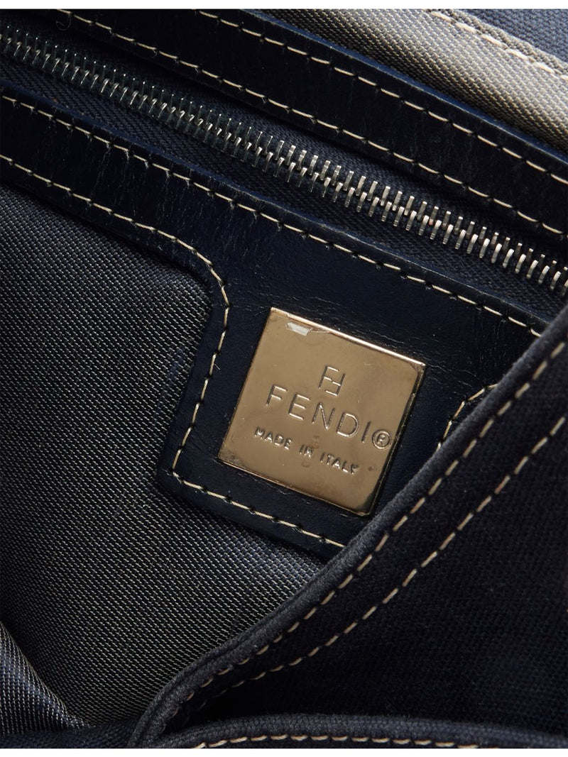 Fendi Mama Baguette pre-loved canvas top handle bag - British product