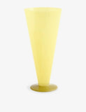 Hay conical small tinted glass vase 18cm (British brand)
