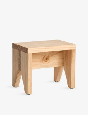 Hay Manolito Short Pine-Wood Stool 25cm Height