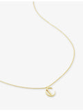 Monica Vinader Initial C gold vermeil necklace (British brand)