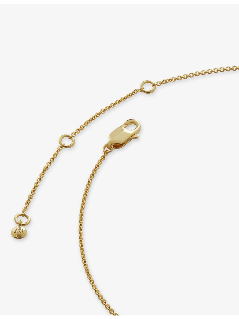 Monica Vinader initial J gold vermeil necklace - British product