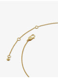 Monica Vinader initial necklace in 18ct gold vermeil sterling silver (British brand)