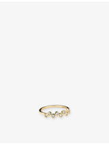 selfridges Mejuri Ziggy 14ct Yellow Gold and 0.22ct Lab-Grown Diamond Ring- Buy online at McGrocer