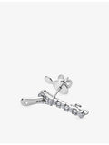 Yoko London 18ct white-gold diamond zip earrings 1.4ct (British brand)