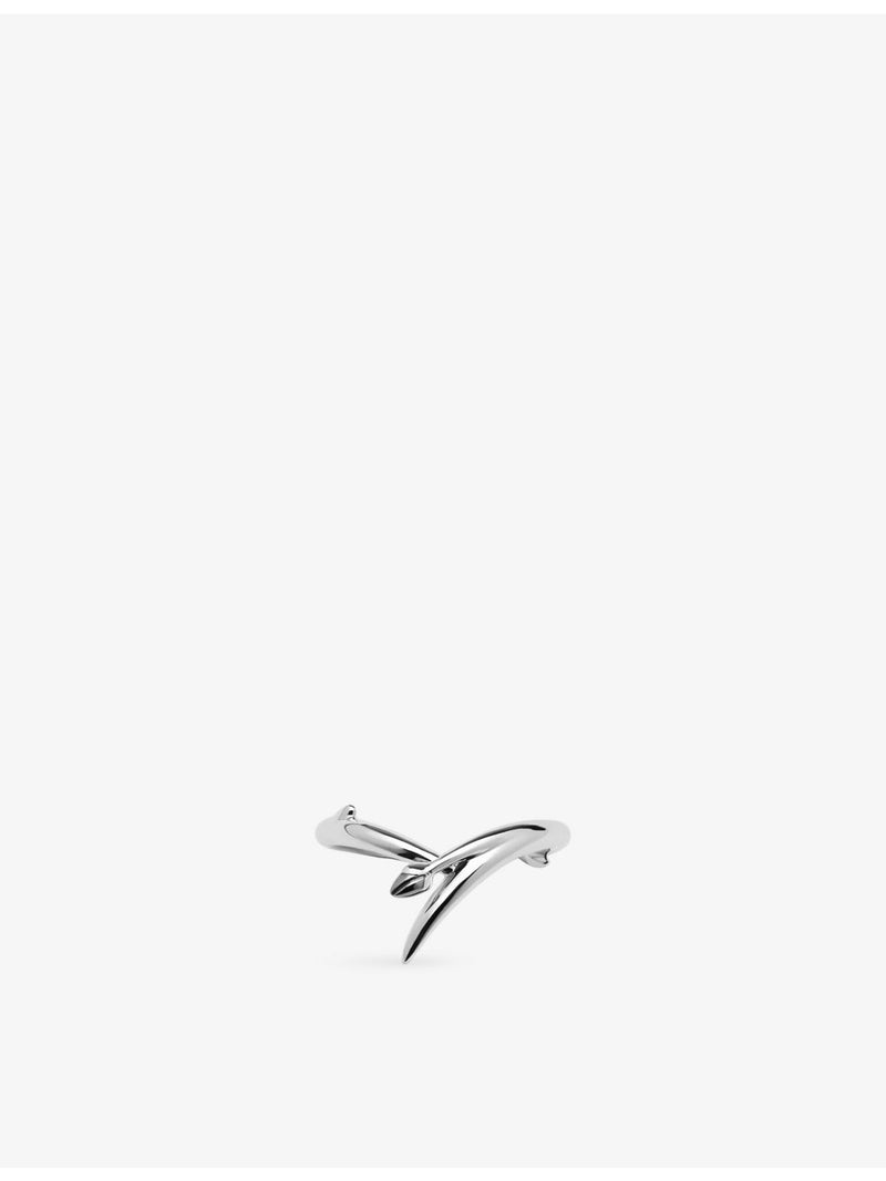 Shaun Leane Black Orchid sterling silver bud ring (British brand)