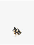 Shaun Leane Black Orchid ring yellow gold vermeil diamond (British brand)