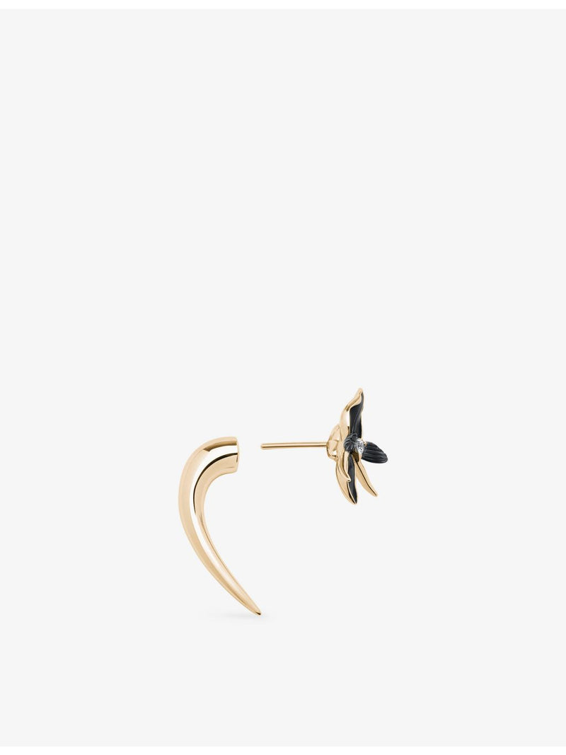Shaun Leane Black Orchid Talon diamond earrings - British product