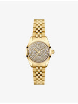 selfridges Sif Jakobs Sophia Gold-Plated Stainless Steel and Zirconia Stones Automatic Watch 28mm- Buy online at McGrocer