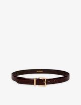 selfridges Sandro Smooth Buckle-Embellished Leather Belt 2.5cm- Buy online at McGrocer