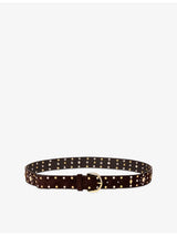 selfridges Sandro Stud-Embellished Suede Belt- Buy online at McGrocer