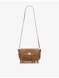 Sandro Mini Mambo suede cross body bag, imported from the UK