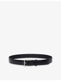 Sandro leather belt rectangular buckle, imported from the UK