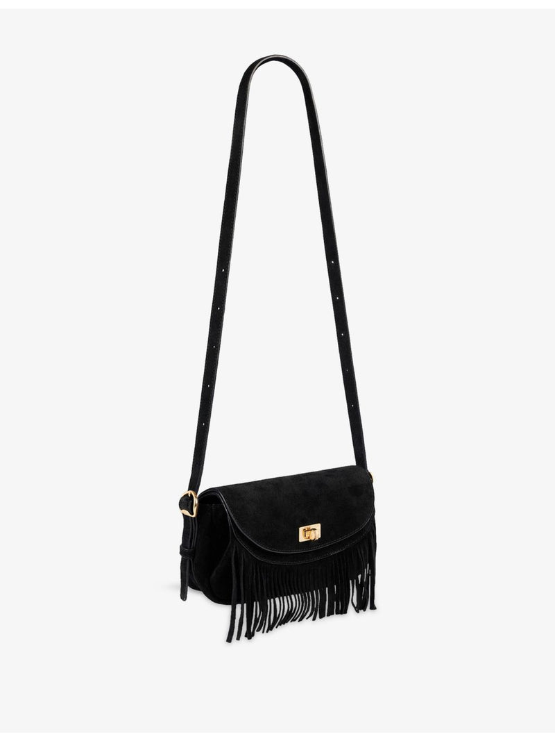 Sandro Mini Mambo suede cross-body bag - British product