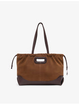 selfridges Maje Suede And Leather Tote Bag- Buy online at McGrocer