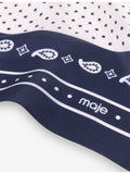 Maje bandana-print silk-twill scarf 60cm square, imported from the UK