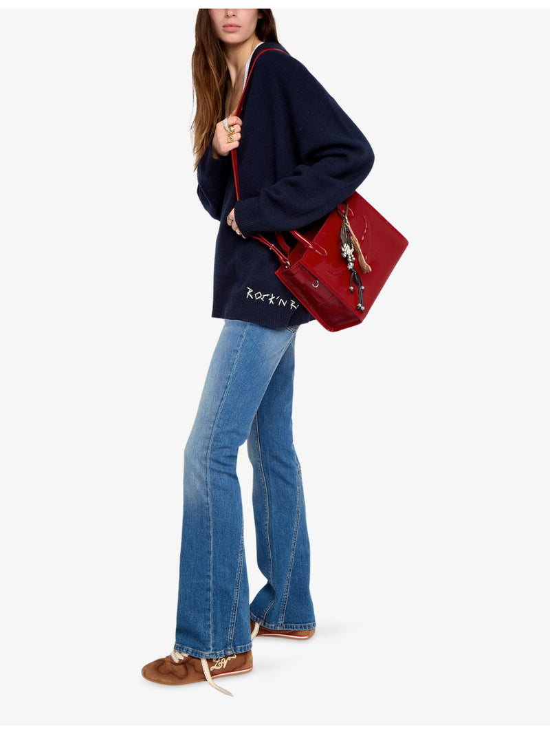 Zadig&Voltaire Angel XS small leather tote bag - British product