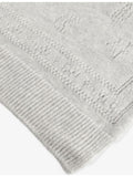 Zadig Voltaire Demi pointelle cashmere blend scarf 200cm, imported from the UK