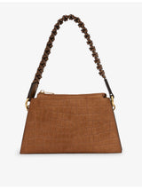 selfridges Reiss Avery Mock-Croc Suede Shoulder Bag- Buy online at McGrocer