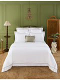Yves Delorme Athena Kaki cotton flat sheet, imported from the UK