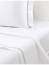 selfridges Yves Delorme Athena Kaki Cotton Flat Sheet- Buy online at McGrocer