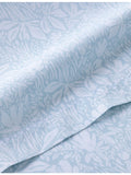 Yves Delorme Capri Aqua cotton flat sheet, UK version