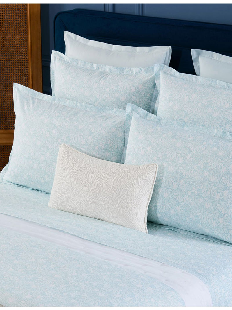 Yves Delorme Capri Aqua cotton duvet cover - British product