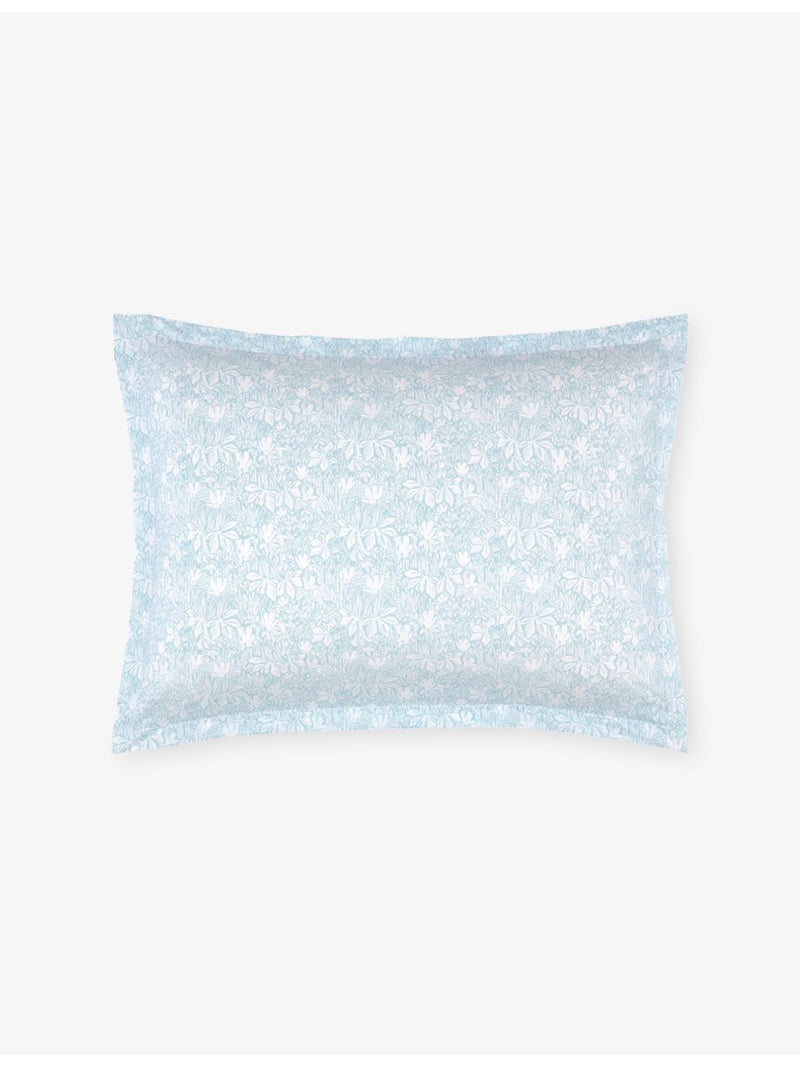 Yves Delorme Capri floral cotton-sateen Oxford pillowcase 50x75cm - British product