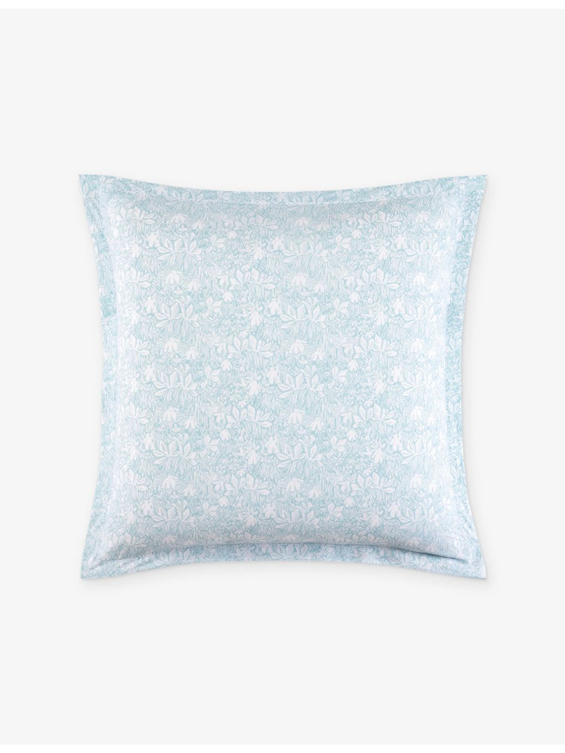 Yves Delorme Capri floral cotton-sateen Oxford pillowcase 65cm (British brand)