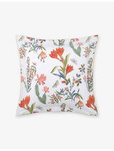 selfridges Yves Delorme Eze Floral-Print Cotton-Sateen Oxford Pillowcase 65cm x 65cm- Buy online at McGrocer
