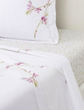 Yves Delorme Gaura Multicoloured Floral Cotton Flat Sheet