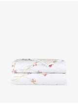selfridges Yves Delorme Gaura Multicoloured Cotton-Blend Bedcover- Buy online at McGrocer