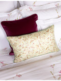 Yves Delorme floral print silk cushion cover 57x33cm (British brand)